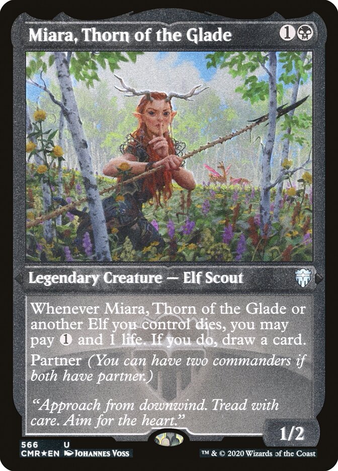 Miara, Thorn of the Glade (Etched) [Commander Legends] | Yard's Games Ltd