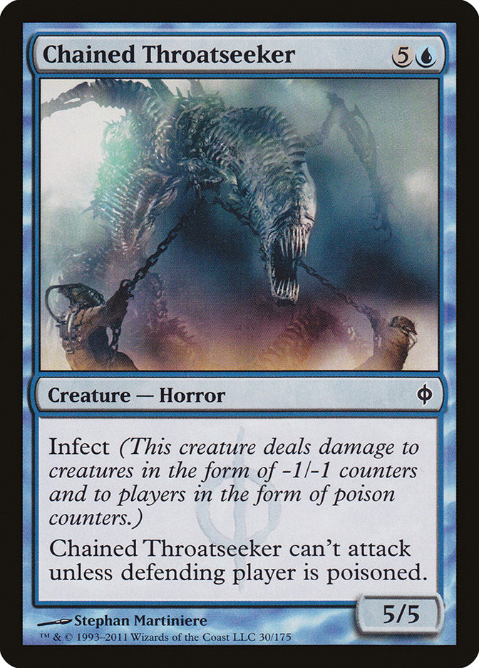 Chained Throatseeker [New Phyrexia] | Yard's Games Ltd