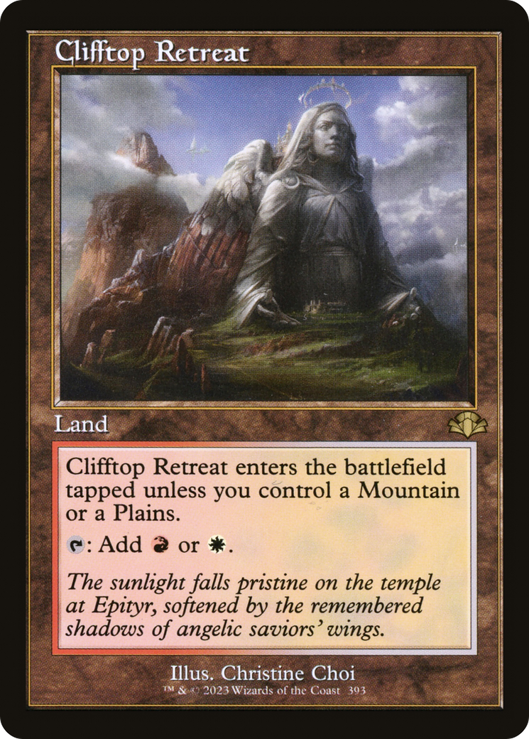 Clifftop Retreat (Retro) [Dominaria Remastered] | Yard's Games Ltd