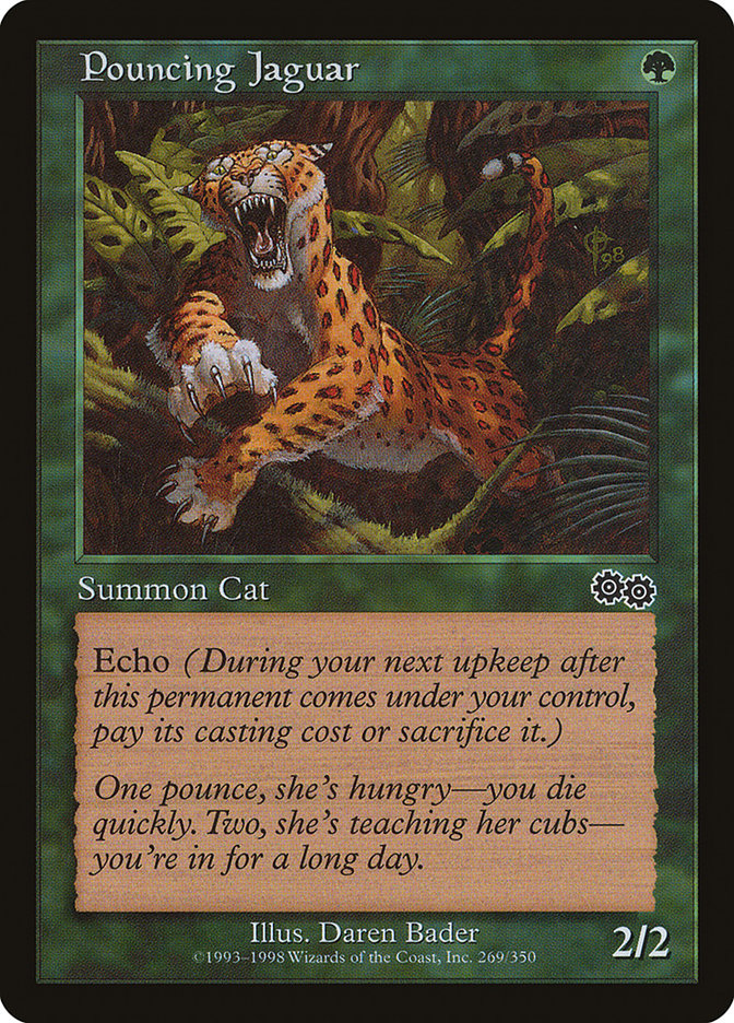 Pouncing Jaguar [Urza's Saga] | Yard's Games Ltd