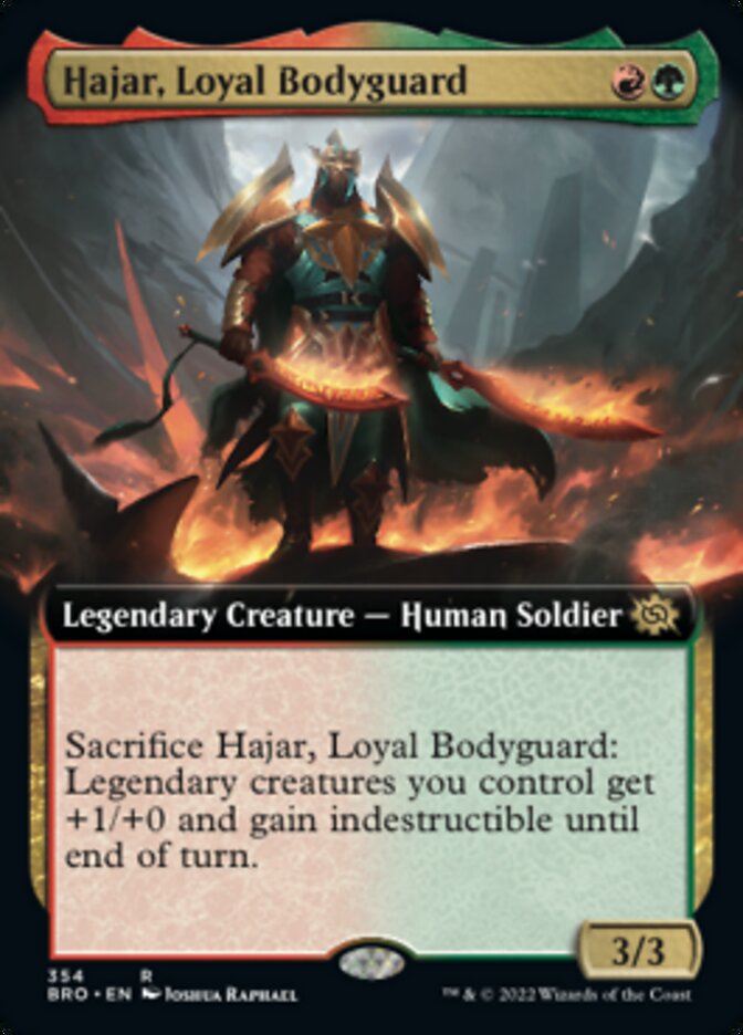 Hajar, Loyal Bodyguard (Extended Art) [The Brothers' War] | Yard's Games Ltd