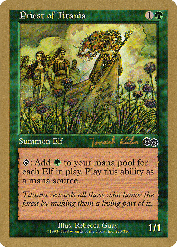 Priest of Titania (Janosch Kuhn) [World Championship Decks 2000] | Yard's Games Ltd