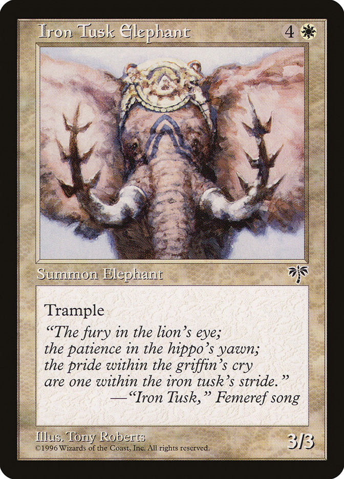 Iron Tusk Elephant [Mirage] | Yard's Games Ltd