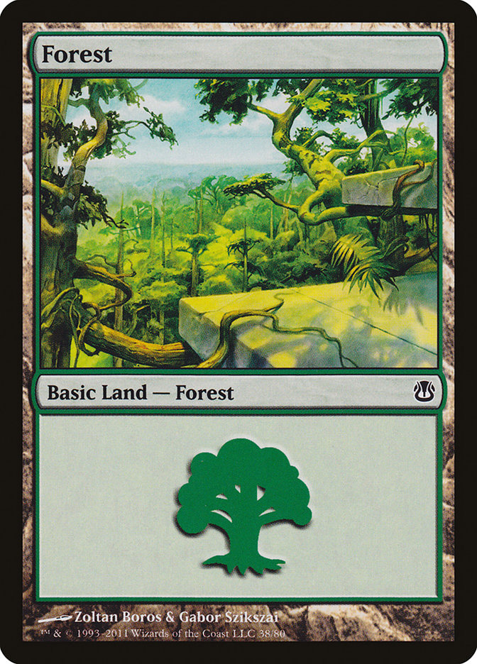 Forest (38) [Duel Decks: Ajani vs. Nicol Bolas] | Yard's Games Ltd