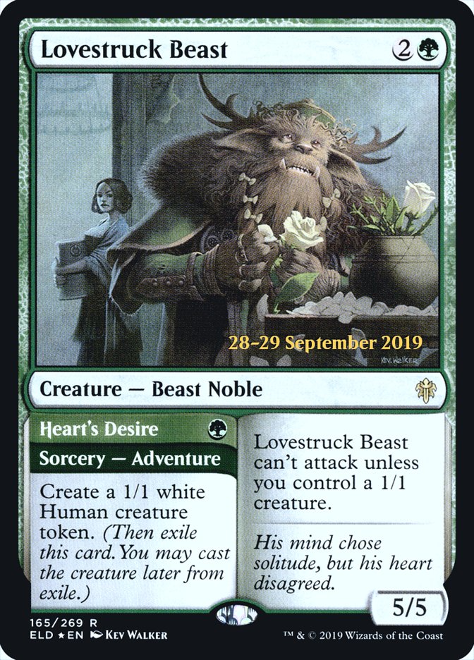 Lovestruck Beast // Heart's Desire [Throne of Eldraine Prerelease Promos] | Yard's Games Ltd