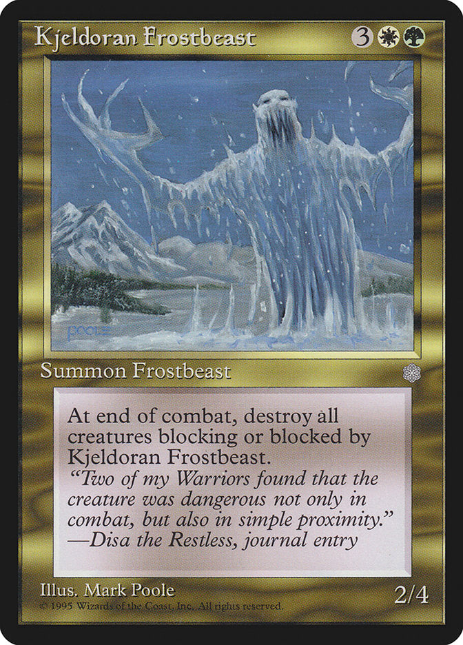 Kjeldoran Frostbeast [Ice Age] | Yard's Games Ltd
