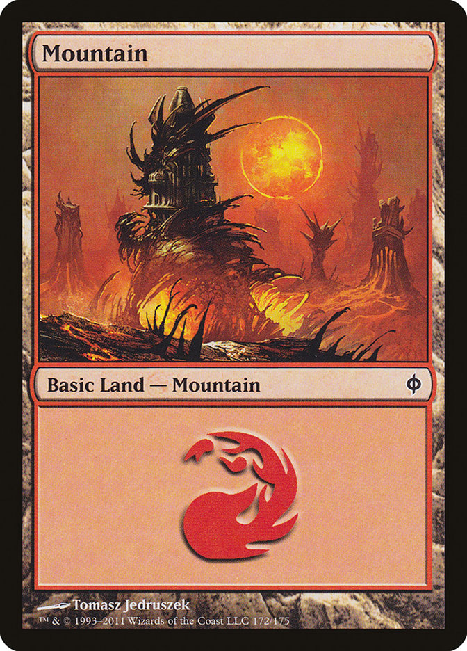 Mountain (172) [New Phyrexia] | Yard's Games Ltd