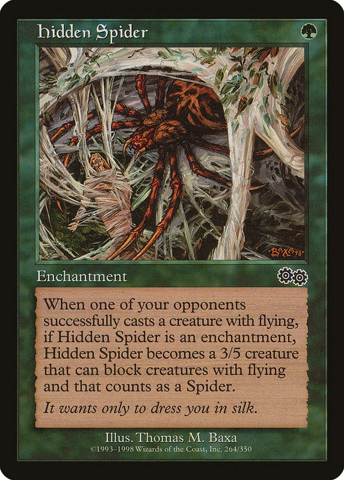 Hidden Spider [Urza's Saga] | Yard's Games Ltd