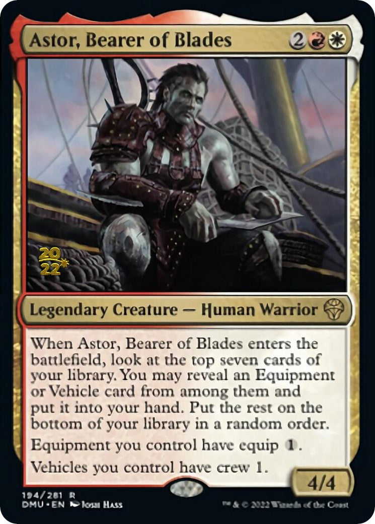 Astor, Bearer of Blades [Dominaria United Prerelease Promos] | Yard's Games Ltd