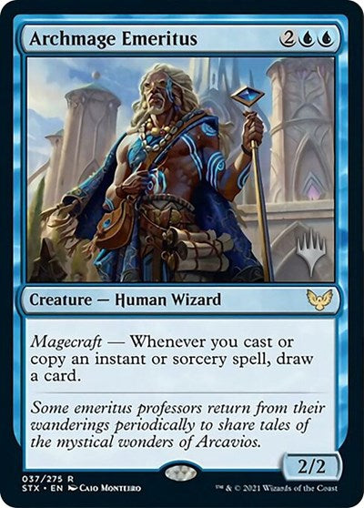 Archmage Emeritus (Promo Pack) [Strixhaven: School of Mages Promos] | Yard's Games Ltd