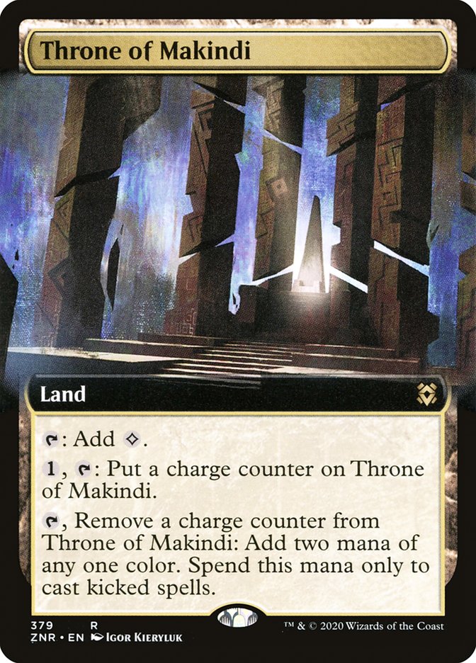 Throne of Makindi (Extended Art) [Zendikar Rising] | Yard's Games Ltd