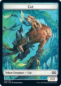 Cat // Germ Double-Sided Token [Double Masters Tokens] | Yard's Games Ltd