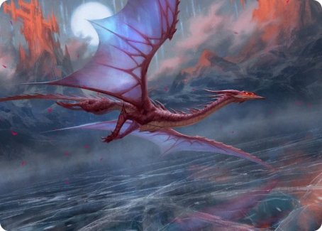 Manaform Hellkite Art Card [Innistrad: Crimson Vow Art Series] | Yard's Games Ltd