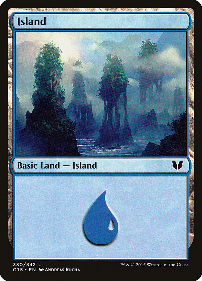 Island (330) [Commander 2015] | Yard's Games Ltd