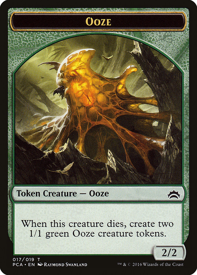 Ooze (016) // Ooze (017) Double-Sided Token [Planechase Anthology Tokens] | Yard's Games Ltd