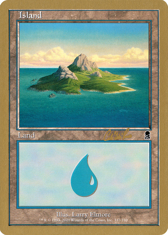 Island (cr337a) (Carlos Romao) [World Championship Decks 2002] | Yard's Games Ltd