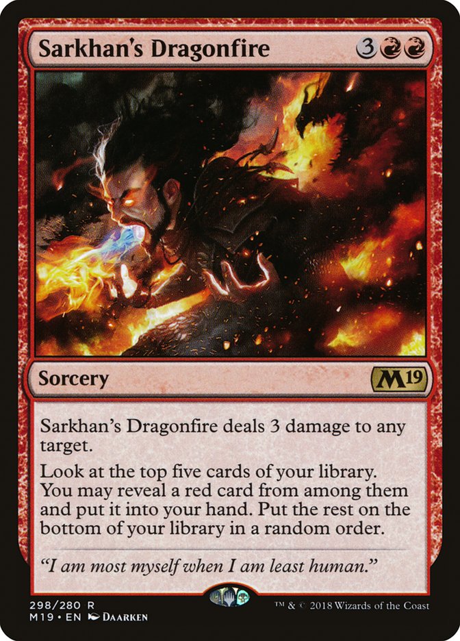 Sarkhan's Dragonfire [Core Set 2019] | Yard's Games Ltd