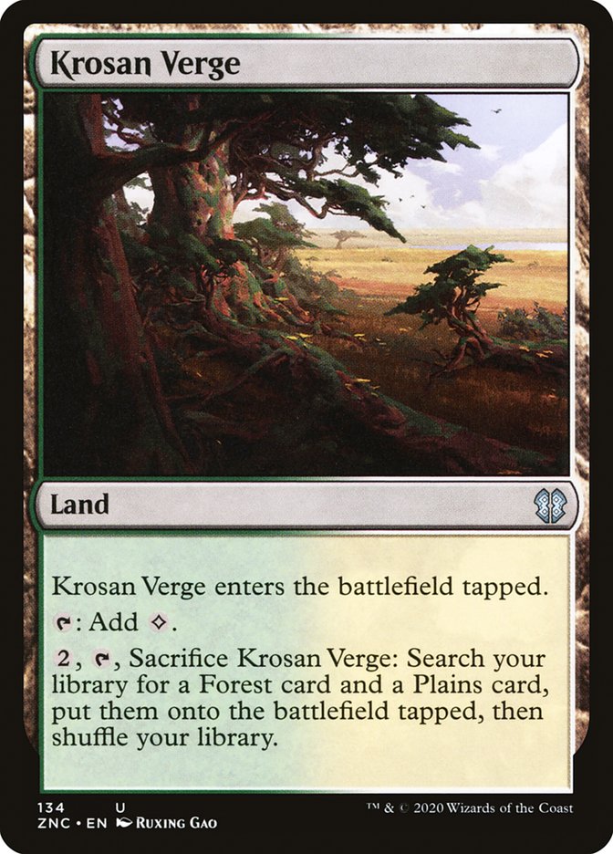 Krosan Verge [Zendikar Rising Commander] | Yard's Games Ltd