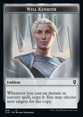 Will Kenrith Emblem // Copy Double-Sided Token [Commander Legends: Battle for Baldur's Gate Tokens] | Yard's Games Ltd