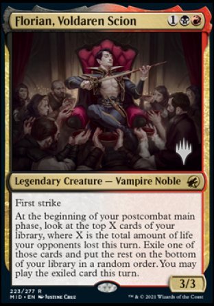 Florian, Voldaren Scion (Promo Pack) [Innistrad: Midnight Hunt Promos] | Yard's Games Ltd