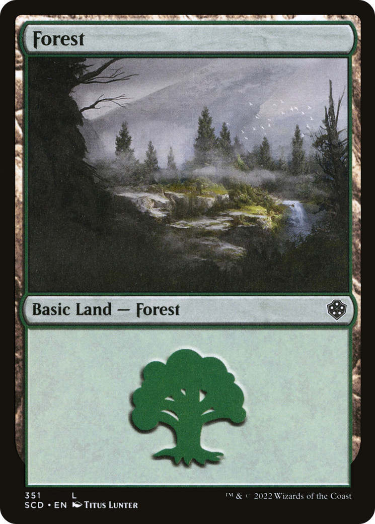 Forest (351) [Starter Commander Decks] | Yard's Games Ltd