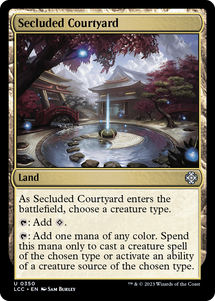 Secluded Courtyard [The Lost Caverns of Ixalan Commander] | Yard's Games Ltd