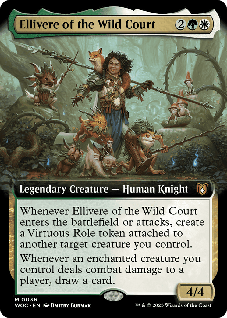 Ellivere of the Wild Court (Extended Art) [Wilds of Eldraine Commander] | Yard's Games Ltd