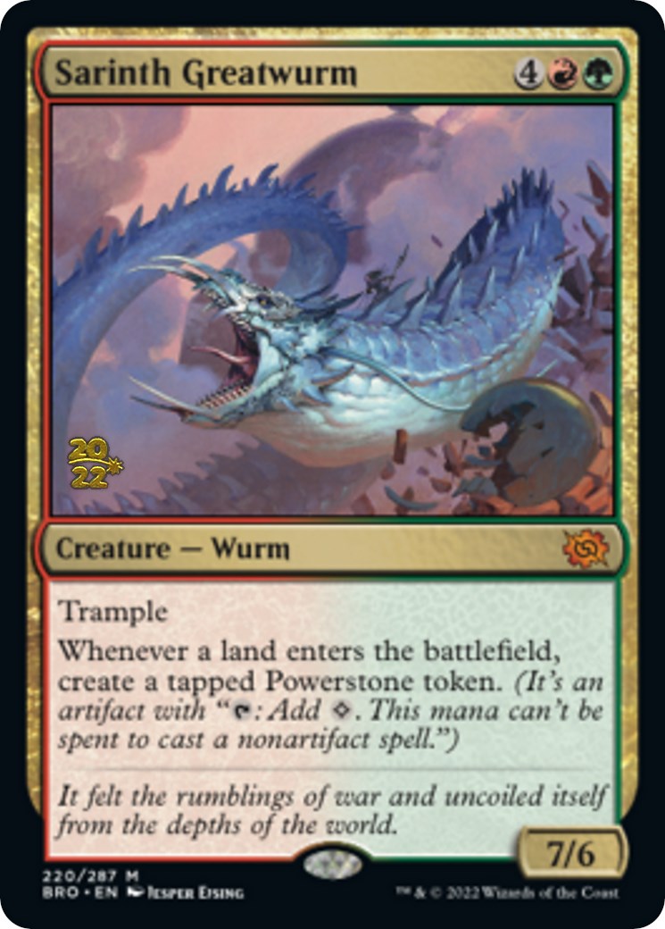 Sarinth Greatwurm [The Brothers' War Prerelease Promos] | Yard's Games Ltd