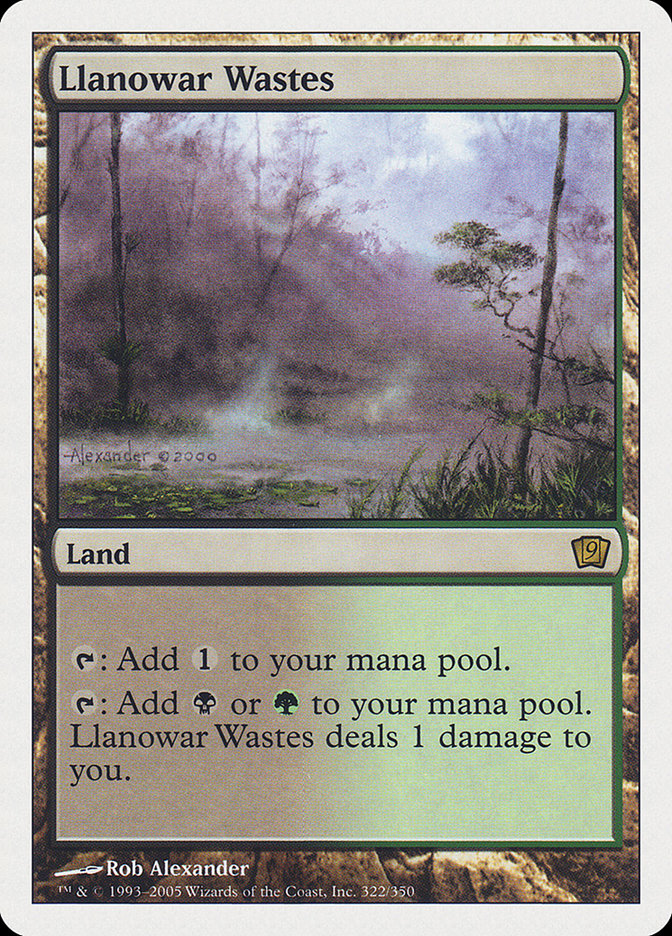 Llanowar Wastes [Ninth Edition] | Yard's Games Ltd