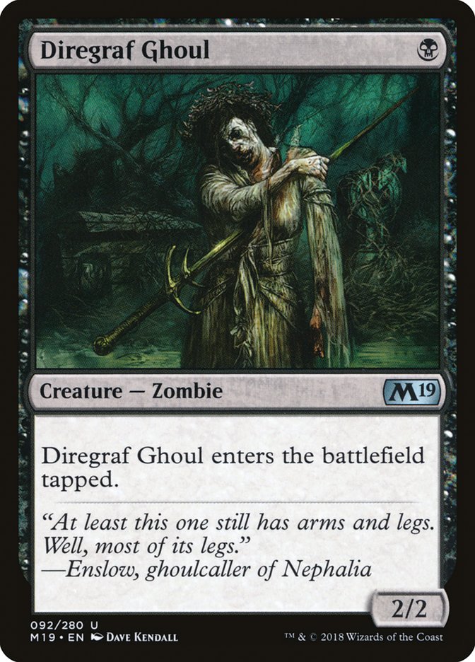 Diregraf Ghoul [Core Set 2019] | Yard's Games Ltd