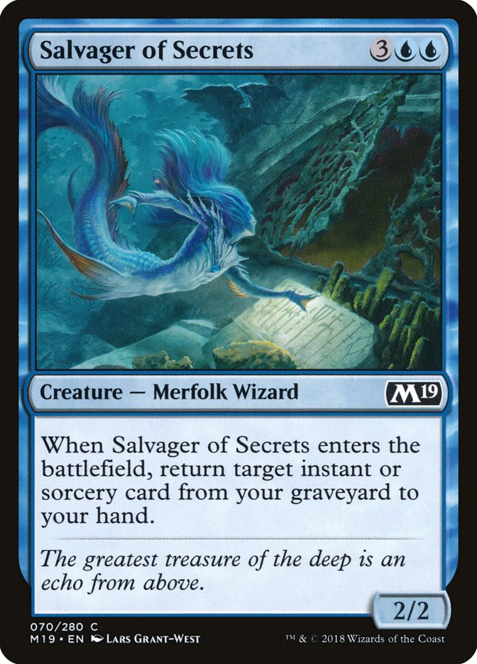 Salvager of Secrets [Core Set 2019] | Yard's Games Ltd