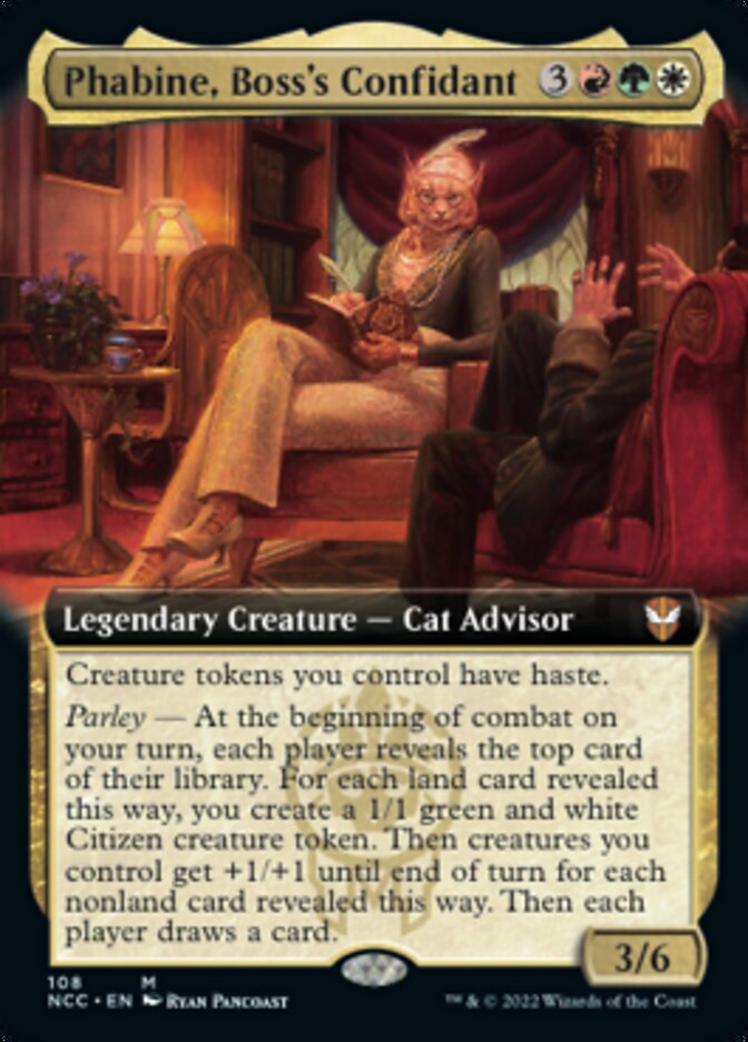 Phabine, Boss's Confidant (Extended Art) [Streets of New Capenna Commander] | Yard's Games Ltd