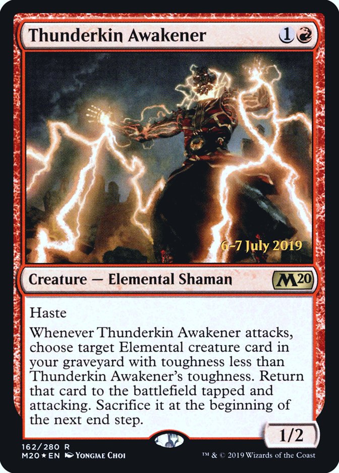 Thunderkin Awakener [Core Set 2020 Prerelease Promos] | Yard's Games Ltd