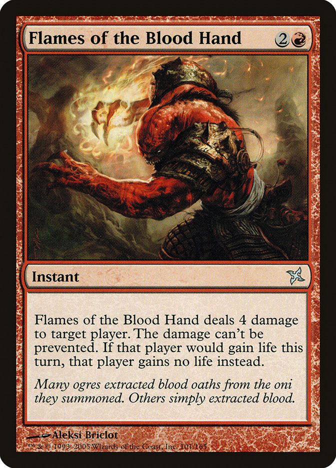 Flames of the Blood Hand [Betrayers of Kamigawa] | Yard's Games Ltd
