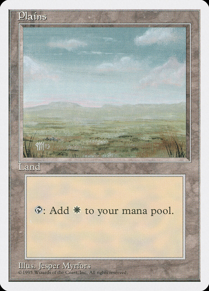 Plains (Signature on Left) [Fourth Edition] | Yard's Games Ltd