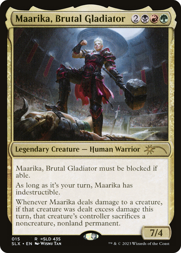 Maarika, Brutal Gladiator [Secret Lair: Universes Within] | Yard's Games Ltd