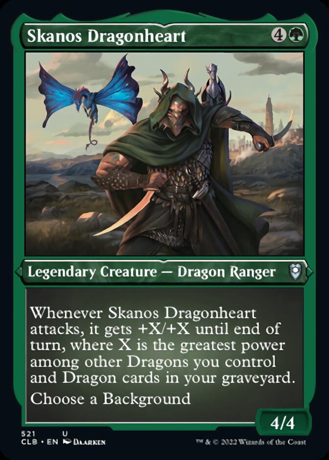 Skanos Dragonheart (Foil Etched) [Commander Legends: Battle for Baldur's Gate] | Yard's Games Ltd