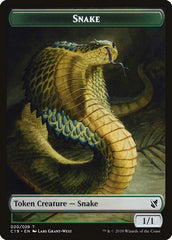 Plant // Snake Double-Sided Token [Commander 2019 Tokens] | Yard's Games Ltd