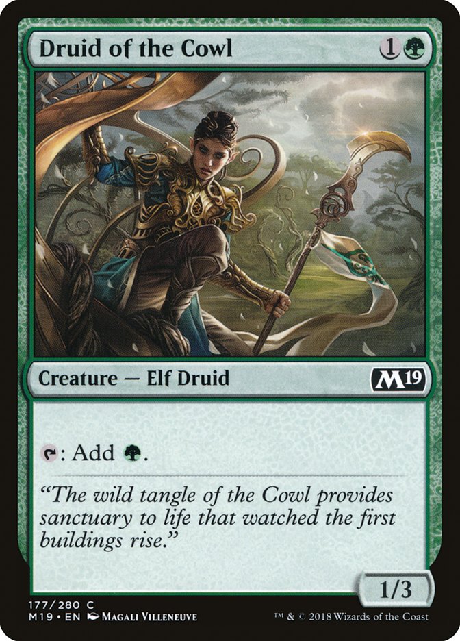 Druid of the Cowl [Core Set 2019] | Yard's Games Ltd