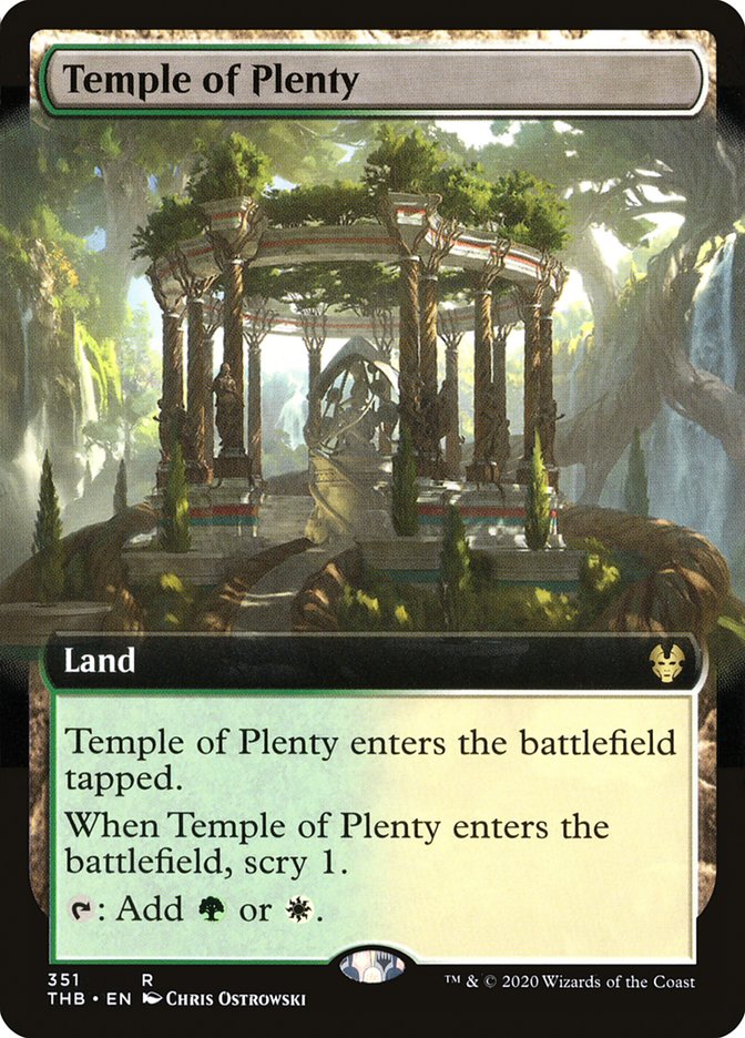 Temple of Plenty (Extended Art) [Theros Beyond Death] | Yard's Games Ltd