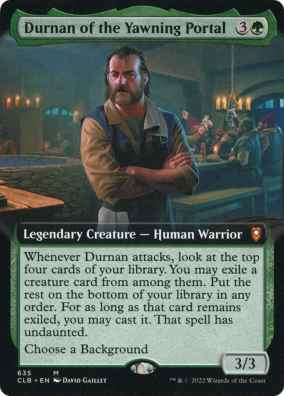 Durnan of the Yawning Portal (Extended Art) [Commander Legends: Battle for Baldur's Gate] | Yard's Games Ltd