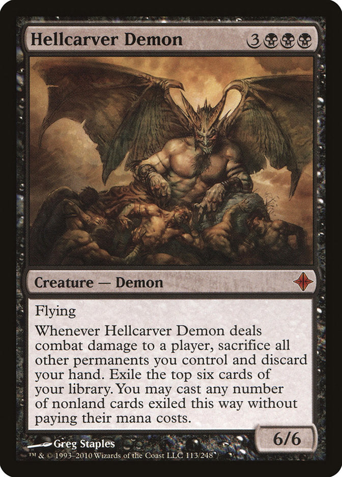 Hellcarver Demon [Rise of the Eldrazi] | Yard's Games Ltd