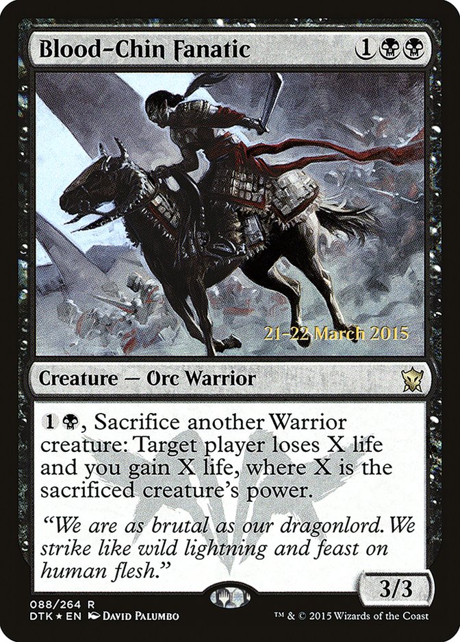 Blood-Chin Fanatic [Dragons of Tarkir Prerelease Promos] | Yard's Games Ltd