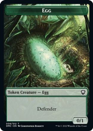 Snake // Egg Double-Sided Token [Dominaria United Commander Tokens] | Yard's Games Ltd