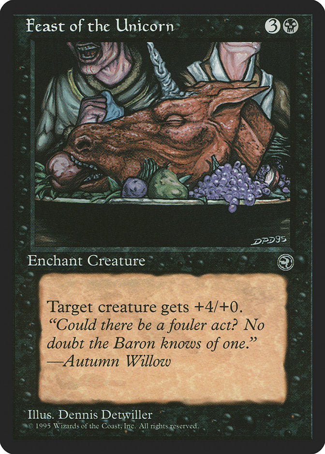 Feast of the Unicorn (Autumn Willow Flavor Text) [Homelands] | Yard's Games Ltd