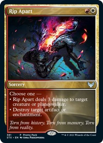 Rip Apart (Promo Pack) [Strixhaven: School of Mages Promos] | Yard's Games Ltd