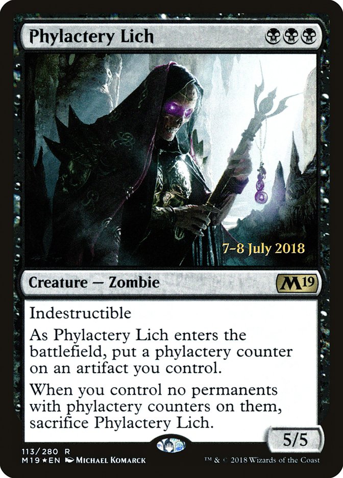 Phylactery Lich [Core Set 2019 Prerelease Promos] | Yard's Games Ltd