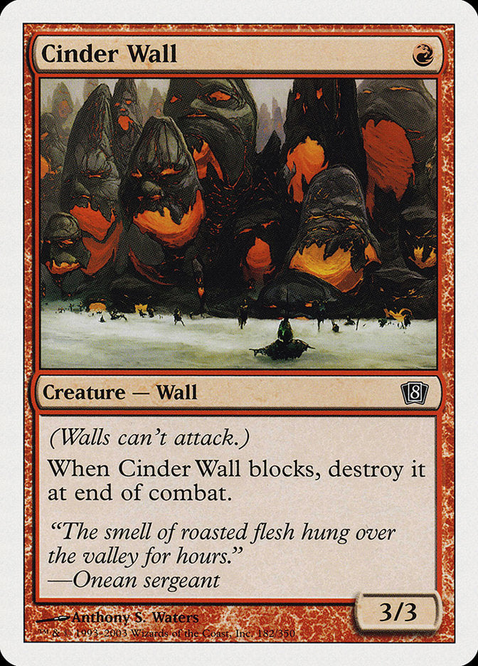 Cinder Wall [Eighth Edition] | Yard's Games Ltd