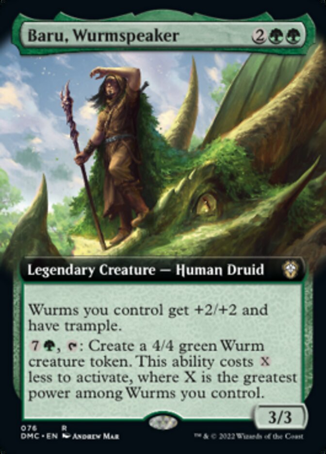 Baru, Wurmspeaker (Extended Art) [Dominaria United Commander] | Yard's Games Ltd