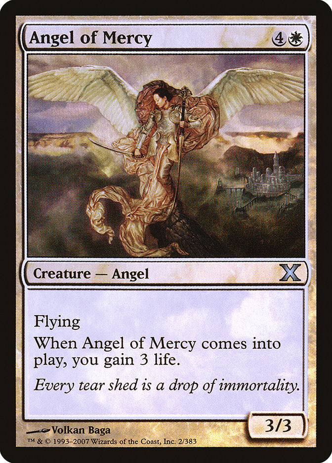 Angel of Mercy (Premium Foil) [Tenth Edition] | Yard's Games Ltd